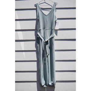 Lululemon Ease of it All V-Neck Jumpsuit Softstreme, Silver Blue, size 8, NEW